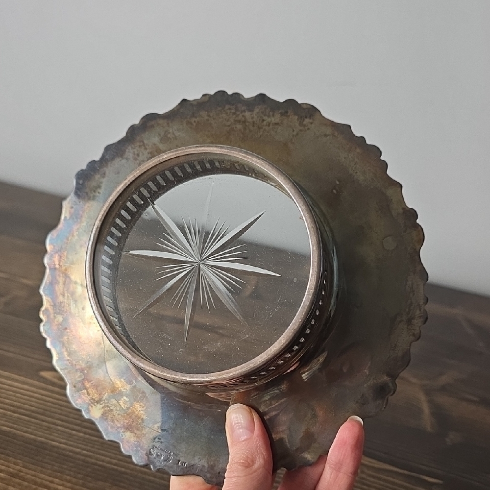Elegant Silver Decorative Plate‎ - Picture 5 of 13